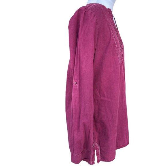 Calvin Klein long sleeve cotton blouse - Picture 3 of 7